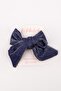 Navy Blue Glittery Bow Girl's Clip Buckle