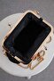 Scholarship Straw Handbag with Chain Strap - 3