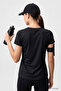 Black Basic Short Sleeve Standard Fit V-Neck Women's T-Shirt - 97145 - 5