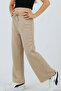 Girl's Pants with Stone Print and Bow Tie Accessory, Ages 8-14, Beige - 3