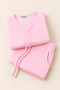 Girl's Shorts Set with Front Drawstring, Elastic Waist, Lace-Up, Combed Cotton Crinkle Lycra Fabric - 4
