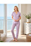 Boydan Buttoned Puan Patterned Short Sleeved Pajama Set 78-115 - 2