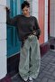 Anthracite Crew Neck Women's Boucle Sweater Mg2480
