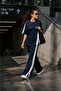 Modal Wide Striped Slit Sports Tracksuit Set - 3