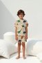 Male Child 95% Cotton Lycra Summer Shorts Sleepwear Lounge Set - 2