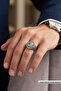 Special Design Masculine Adjustable Men's Ring with Eagle Figure - 2