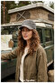 Unisex Vintage Washed Castro Hat - Distressed Military Style Cap - 5