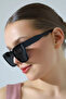 Women's Uv400 Cat Eyes Black Sunglasses 23031 C2 - 4