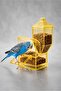 New Generation Smart Bird Feeder and Bird Toy with Bell, Yellow - 2