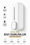 300ml Liquid Soap Dispenser Wall Mounted Manual Soap Dispenser Bathroom Shampoo Shower Dispenser White