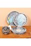 Pure Sedef 35 X4Cm. Black/Blue Pearlescent Mosaic Tray - 2