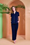 27069 طقم بيجامة نسائي بأزرار أمامية