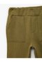 Cotton Shirred Jogger Sweatpants with Pockets and Tie Waist - 5
