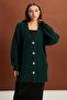 Buttoned Long Knitted Cardigan (B22-5755-Std) - 2