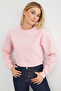 3 Thread California Letter Print Crop Sweatshirt - 5
