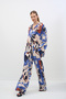 Summer Tropical Patterned Double Set - 3