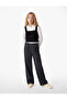 Elastic Waist Pocketed Viscose Blend Wide Leg School Trousers