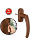 Pvc Window Handle Pimapen Plastic Pen Handle Brown - 4 Pieces