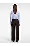 Regular Fit Long Sleeve Classic Collar Buttoned Striped Poplin Shirt - 3