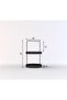 Black 2-Tier Metal Organizer - Multi-Purpose Kitchen and Bathroom Organizer - 4