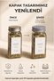 Set of 4 Glass Spice Jars with Wooden Stands, Labeled Spice Jar Set with Lids Mh01Slvr04 - 4