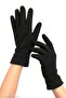 Women's Winter Black Elastic Ankle Fleece Gloves - 2