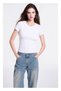 Women's 3-Piece Crew Neck Short Sleeve Cotton Modal Stretch Undershirts - 3-Piece Advantage Pack - 4