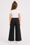 26904-26 Girls' Denim Trousers Wide Leg Floral Embroidery Detailed Tassel Leg Casual Comfortable Jean Pants - 8