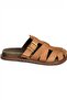 Y596549502 Tan Suede Buckle Closed Front Women's Slippers - 6