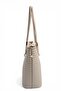 Sand Beige - Sand Beige Plaid Line Square Women's Shoulder Bag Sp1282 - 3