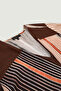 Multicolor Patterned Long Dress with Side Slits - 6