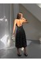 Premium Polka Dot Halter Neck Midi Dress Stylish and Elegant Design - 6