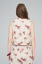 Women's Ethnic Floral Embroidered and Sequin Embellished Crop Vest - 5