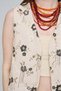 Women's Ethnic Floral Embroidered and Sequin Embellished Crop Vest - 2