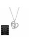 Heart Detailed 316L Steel Necklace Gift Set Waterproof Stylish Design