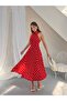 Premium polka dot halter neck midi dress - elegant and functional design - 4
