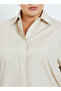 Plus Size Solid Oversized Shirt - 4