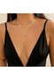 Long Gold Necklace for Women,14k Gold Color Plated - Simple Adjustable Jewelry Gift Trendy - 2