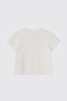 Baby Girl Floral Embroidered Ecru T-Shirt - 2