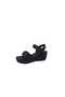 Voga 475 Women's Black Strappy Buckle Wedge Sandals - 2