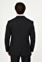 Straight Slim Fit Mono Collar Men's Suit Black - 45461.26Y - 5