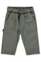 6-18 Months Pants with Decorative Labels - Khaki