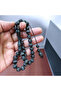 Special Edition Carved Henna Black Camel Bone Sphere Cut Rosary - 2