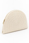 Straw Clutch Bag Sea Shell Shape Women's - 5