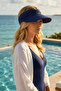 Women's Wide-Brimmed Visor Hat with Flap – Stretch Fabric, UV Protection, Comfort-Focused - 2