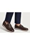 Men's Brown Inside-Out Genuine Leather Casual Daily Shoes Without Laces 184 - 3
