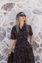 Bitter Coffee Floral Embroidered Shirt Dress - 3