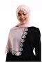 Needle Embroidered Lace Scarf Demor Mevlüt Coverlet Powder