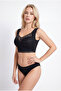 Black Aria Balensiz Lace Gathering Bra - 5