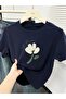 Unisex Cute Flowers Printed Design Tshirt